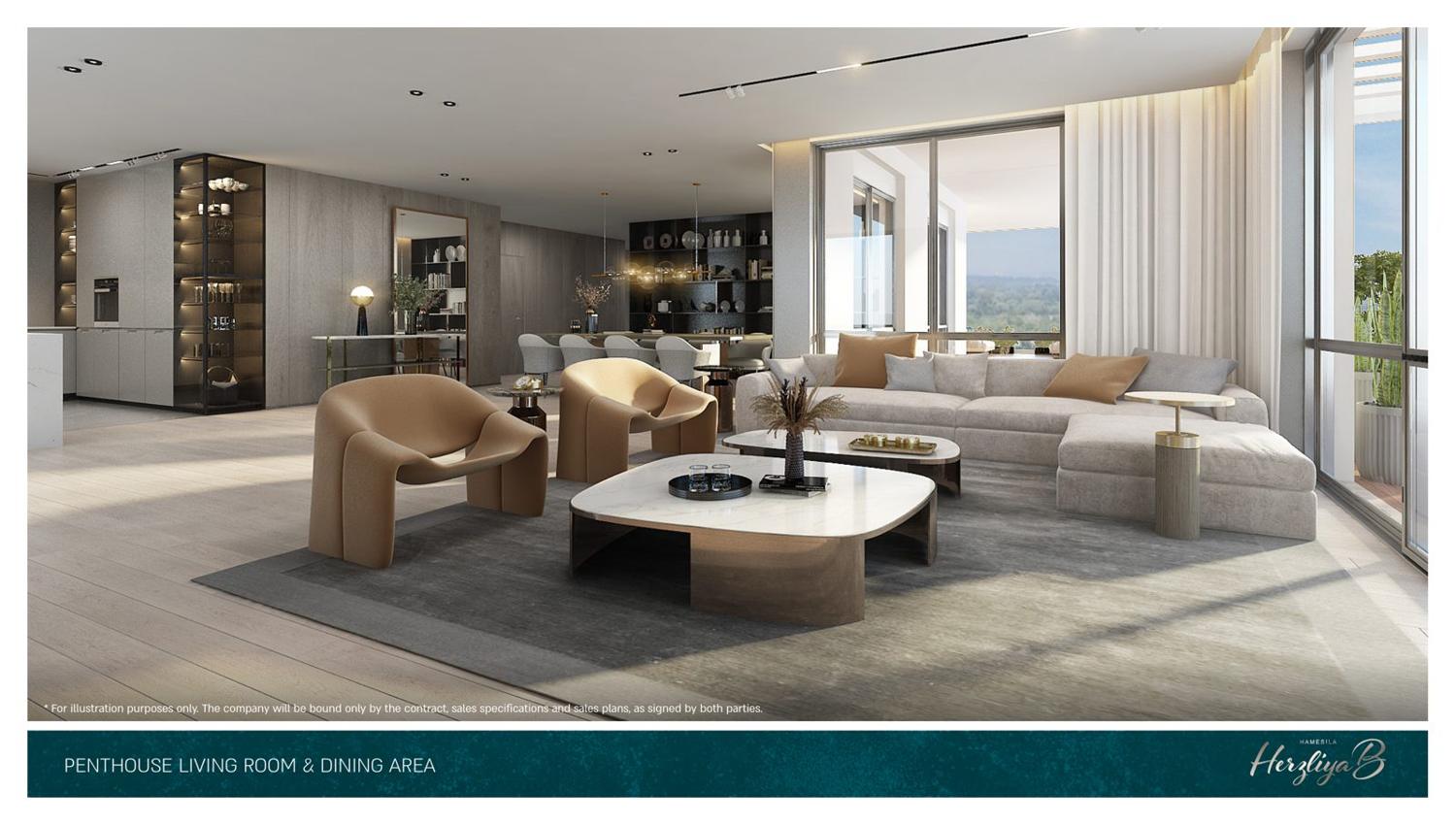 Penthouse · séjour & salle à manger