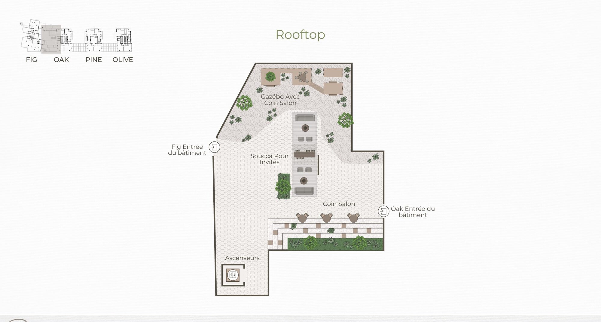 Le rooftop — gazébo, soucca, brasero
